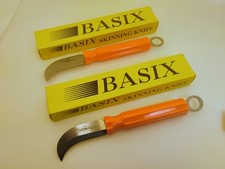 Basix Set (2) Lineman Knives SK50 High Visibility Orange Hang Ring New Old Stock