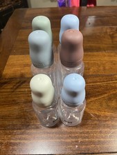 Bibs Plastic Baby Bottles Lot Of 6