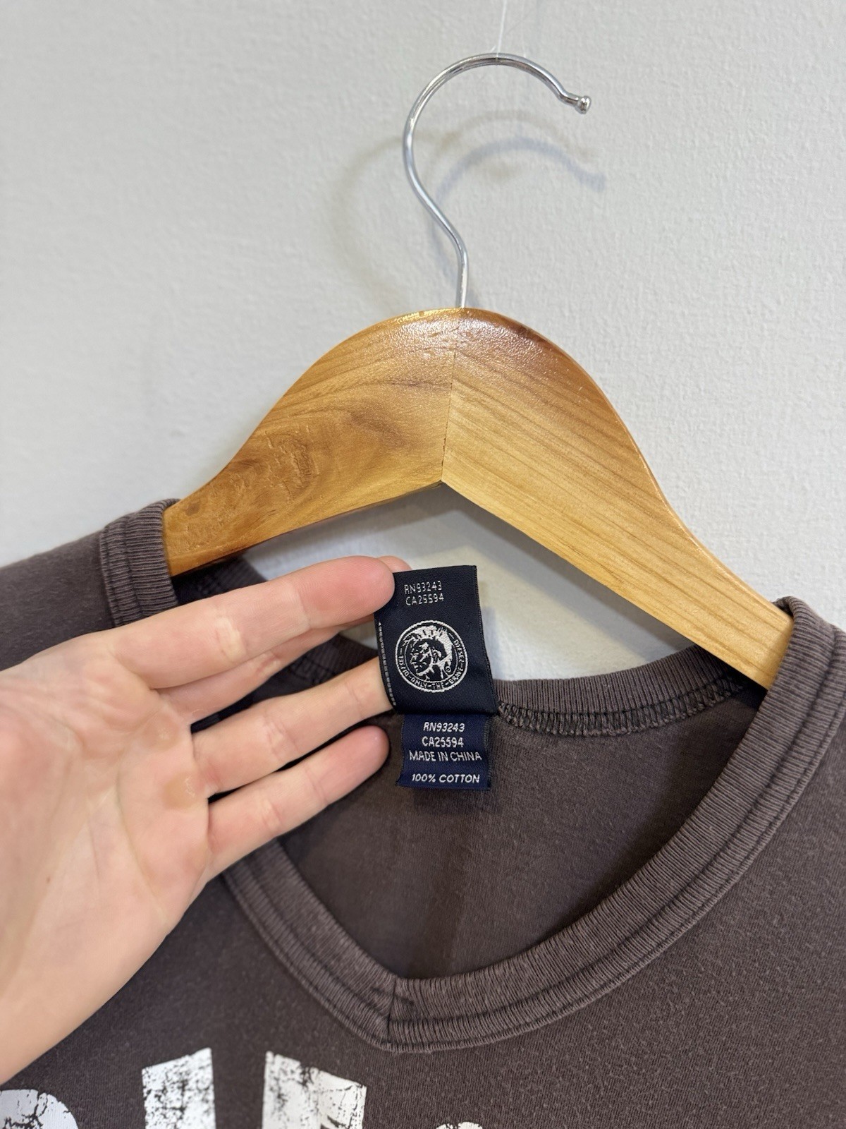 SAINT LAURENT Canotta Y2K Diesel Logo Avant Garde Streetwear Stile Raro