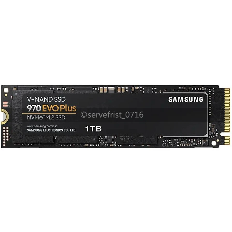 Samsung 970EVO Plus SSD 2TB 500GB NVMe Internal Solid State Drive Lot Schwarz - Bild 4 von 4