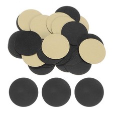 30pcs Round Adhesive Felt, 50mm 2" Craft Stickers Non-Woven Fabric Black