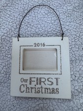 First Christmas 2016 Wooden Ornament