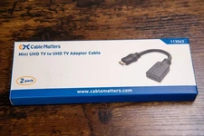 Cable Matters Mini UHD TV to UHD TV Adapter Cable 2 Pack 113063