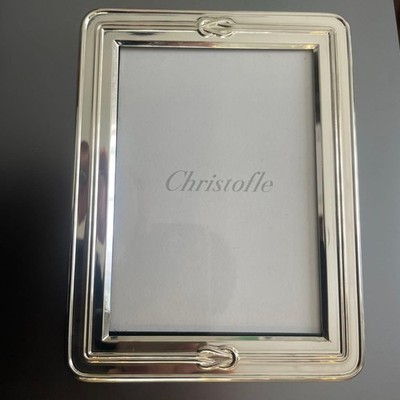Christofle Paris Photo Frame Egea Silver Plating 5.12 x 6.69 in Body Only Japan