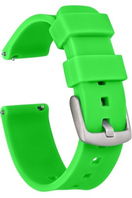 GadgetWraps 22mm Silicone Watch Band Quick Release Hyper Green for Fossil Pebble