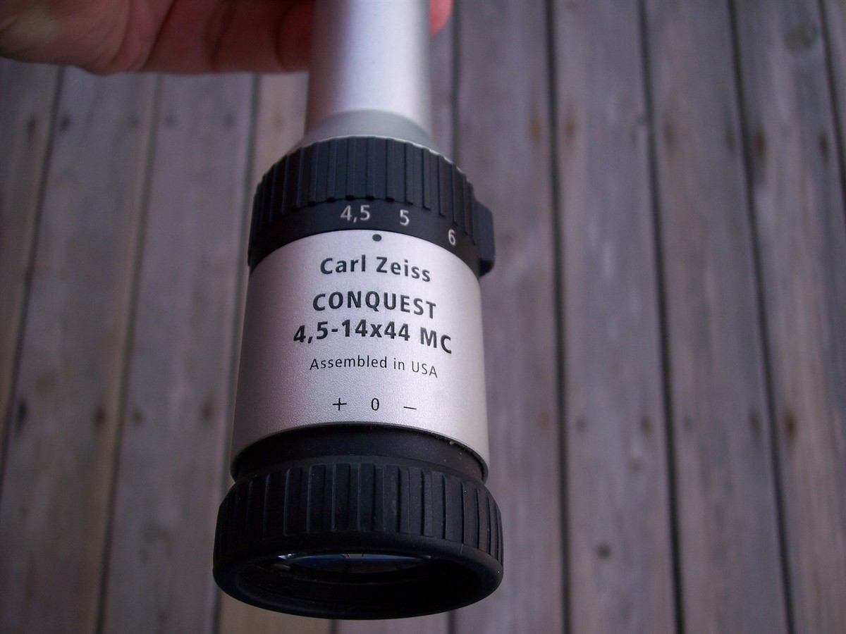 セットスコープ Zeiss Conquest 4.5-14x44mm AO Rifle Scope ~Mil-Dot~ Silver Minty