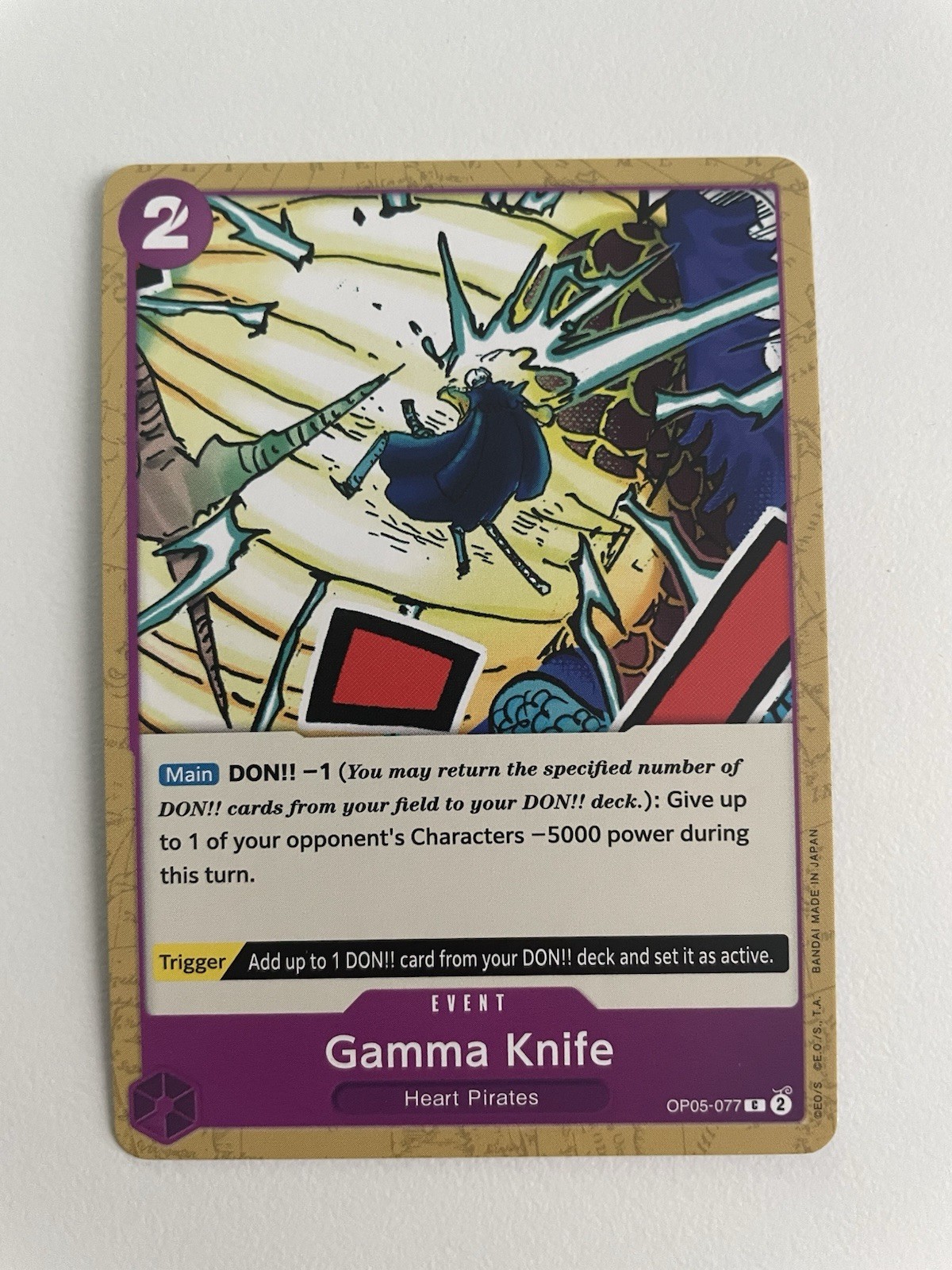 Gamma Knife OP05-077 (C) Awakening of the New Era - One Piece TCG - Regular NM