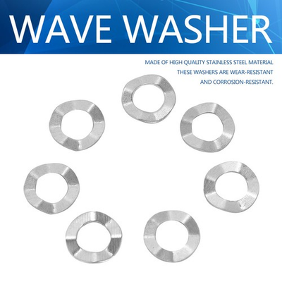 #ad 10pcs Stainless Steel Wave Washer Gasket Spring Washers Lock Tools Popular $10.78
