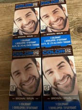 Men's Brush In Mustache Beard Hair Sideburns Color For Him Black Lot of 8