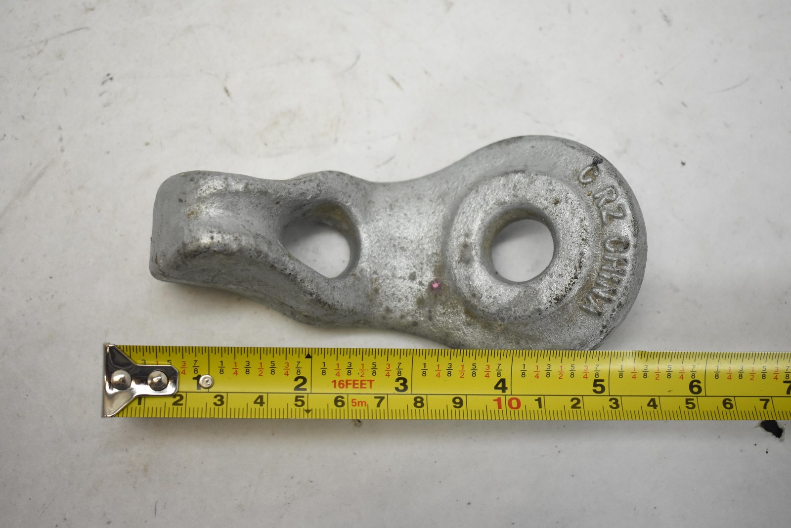 Galvanized Cast Rigging Eye Plate Connector Double Hole Chain Cable Anchor