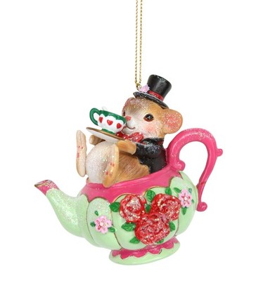Gisela Graham Alice Wonderland Dormouse Christbaumschmuck zum Aufhängen