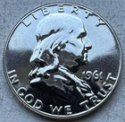1961 Proof Franklin Half Dollar 90% Silver-INV#8348