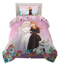 Disney Frozen "Enchanted Spirits" Kids Reversible Bed Set-W10929475513