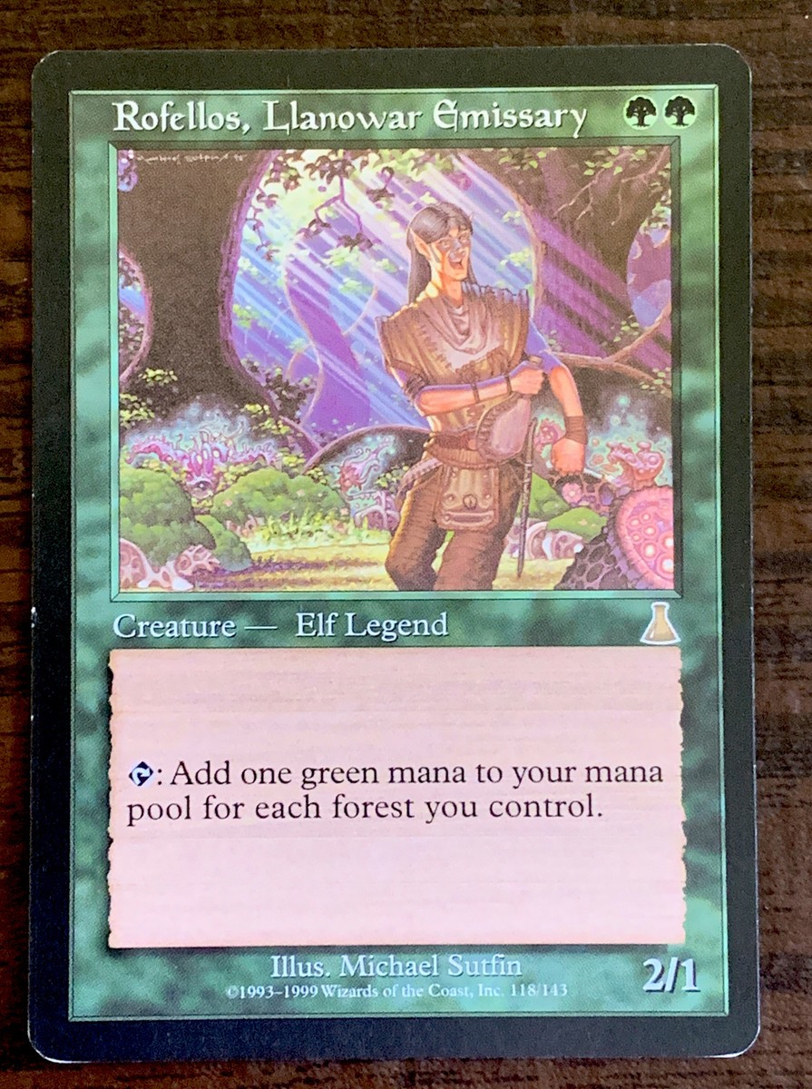 ラノワールの使者ロフェロス/Rofellos,Llanowar Emissary ラノワールの使者ロフェロス (Rofellos, Llanowar Emissary) · Urza's