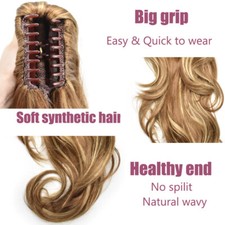 Queue De Cheval Extension 65cm - Blond Polaire Clair Cuivré, Mèche Synthétique