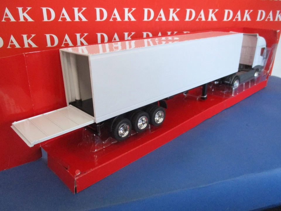 Die cast 1/43 Modellino Camion Truck Iveco Stralis Bianco con Rimorchio New Ray - Immagine 3 di 4
