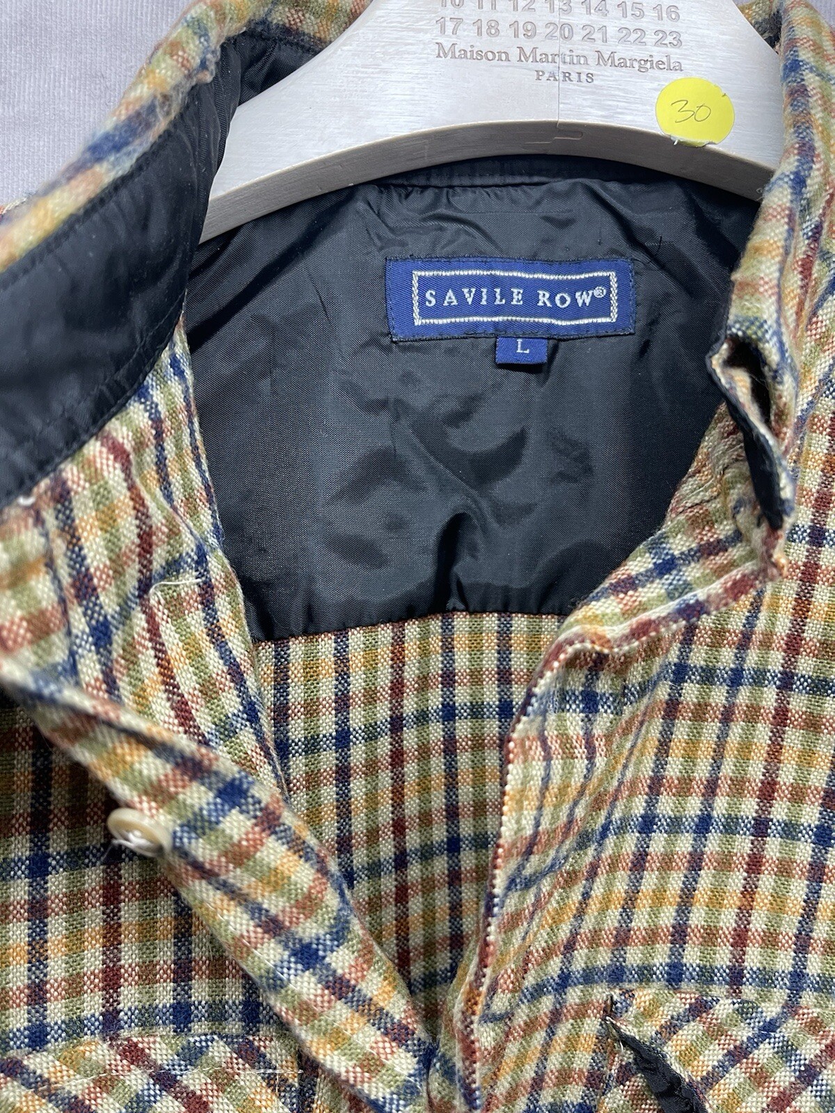 FILA Giacca uomo vintage Savile Row Shacket grande cappotto flanella boscaiolo Adirondack