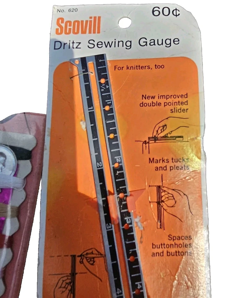 Scovill Dritz Sewing Gauge & University Inn Coral Gables Wallet Thread Pack NOS - Image 2 of 4