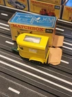 LESNEY MATCHBOX PONY TRAILER no. 43 W/ BOTH HORSES VINTAGE DIE-CAST YELLOW NOS