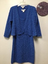 Allison Taylor Womens Formal Dress Set Size Medium Blue Mother Of The Bride 172