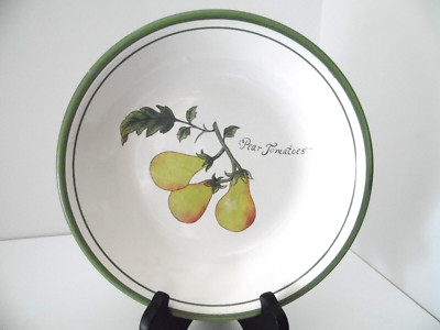 Williams Sonoma Heirloom Tomatoes - Pear Tomatoes - 9'' Soup / Pasta Bowl