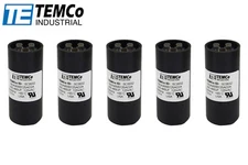 TEMCo 400-480 uf/MFD 110-125 VAC volts Round Start Capacitor 50/60 Hz -Lot-5