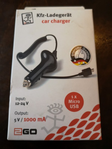 2GO Micro-Usb-B Kfz-LadegeräT Input 12V-24V Output 5V 1000Ma Lkw Automotiv Kfz-image