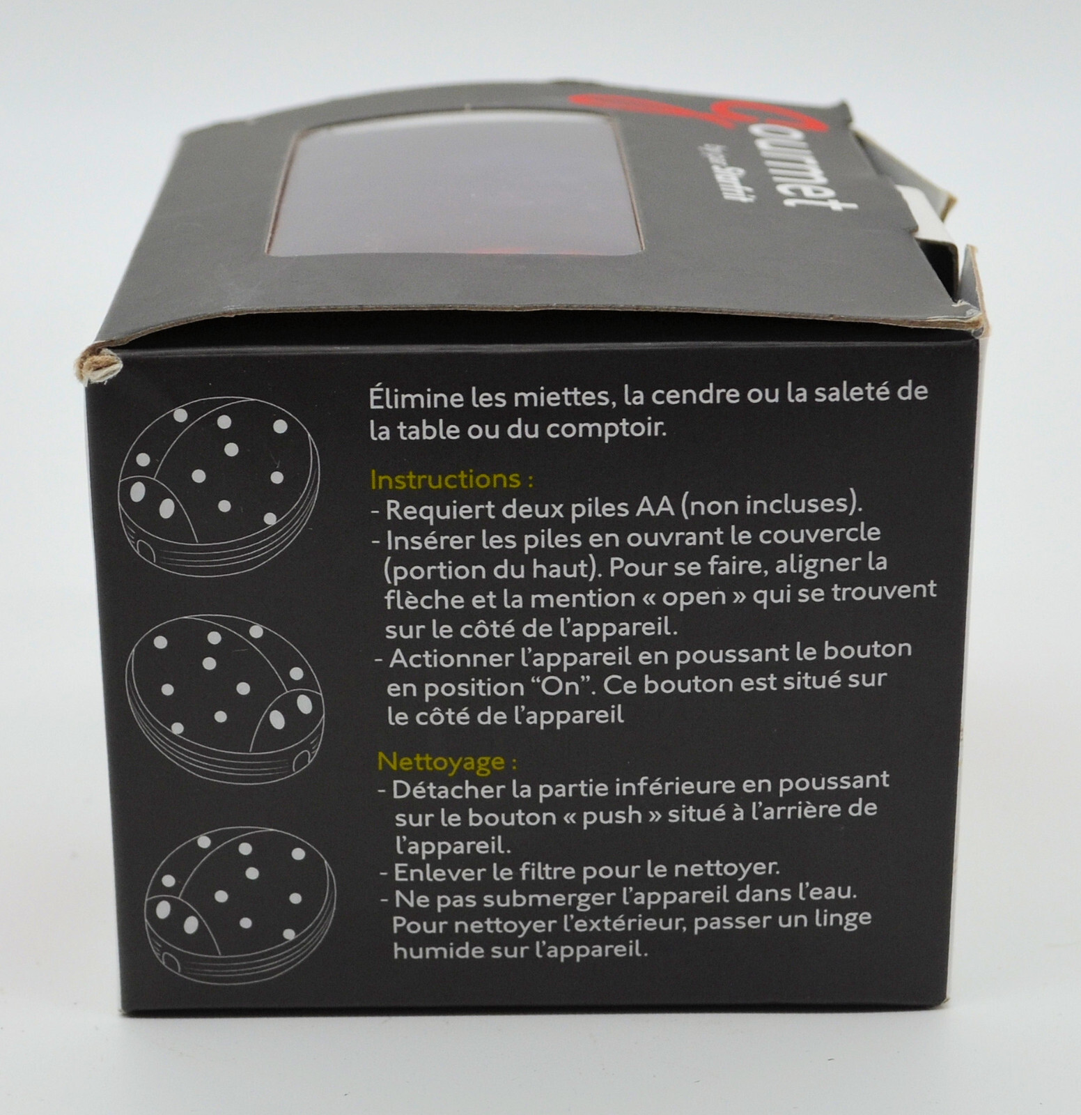 Starfrit Table Cleaner Ladybug Crumb Vacuum 806030040000 4” Tall 3