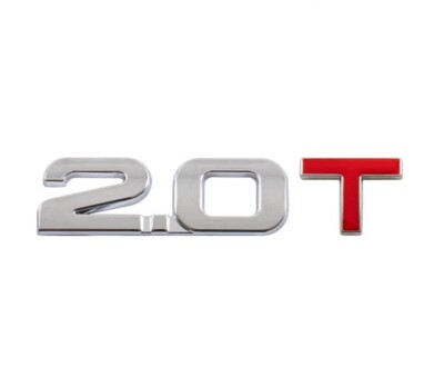 2.0T Auto Emblem 3D 2.0 T Auto Metall Aufkleber