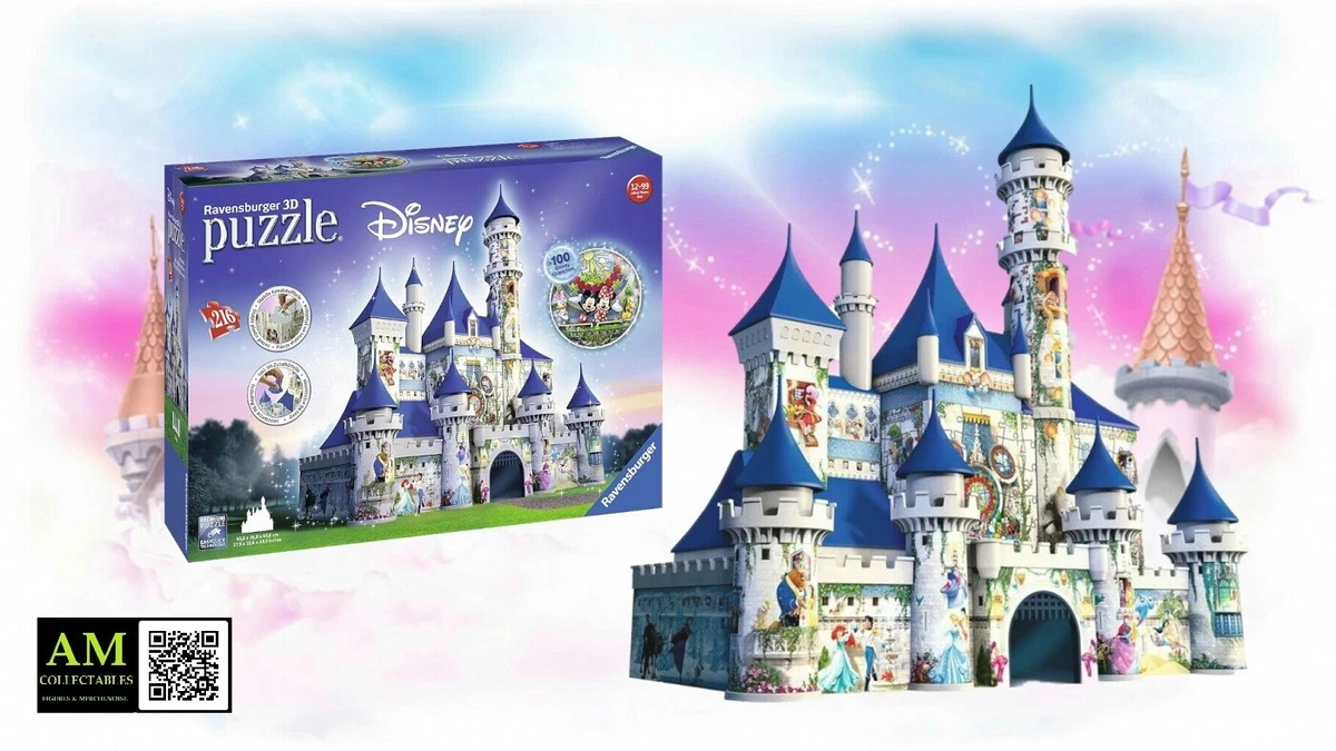 Ravensburger 11156 - Castillo de Frozen 2 de Disney - Rompecabezas 3D de  216 piezas para niños y adultos - Tecnología Easy Click con piezas que