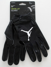 Nike Jordan Vapor Jet Football Gloves Men's XL Black/White