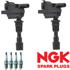 Ignition Coil Ngk Spark Plug For 01-03 Mazda Protege Protege5 Uf407