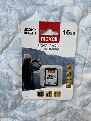 Maxell SDHC 16GB Speicherkarte bis zu 80 MB/s geeignet für Full HD