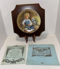 Reco 1980 Little Boy Blue Plate Mother Goose Series Made in USA w/ COA