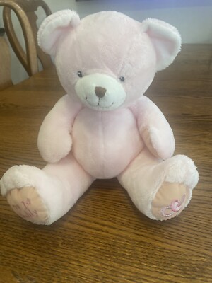 Toys R Us Pink Teddy Bear VTG Toys R Us Animal Alley Baby Pink