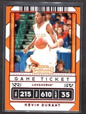 KEVIN DURANT  TEXAS  2020 CONTENDERS DP GAME TICKET #5 - RED