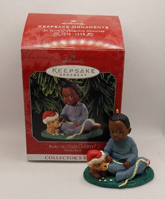1998 Hallmark Keepsake Christmas Ornament Ricky All God's Children Martha Root