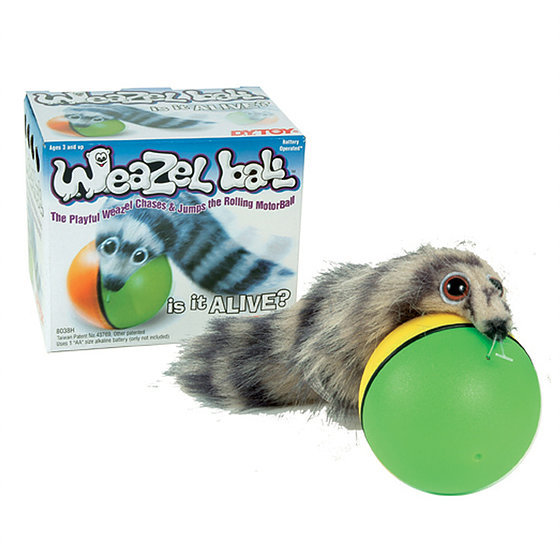 weasel ball dog toy