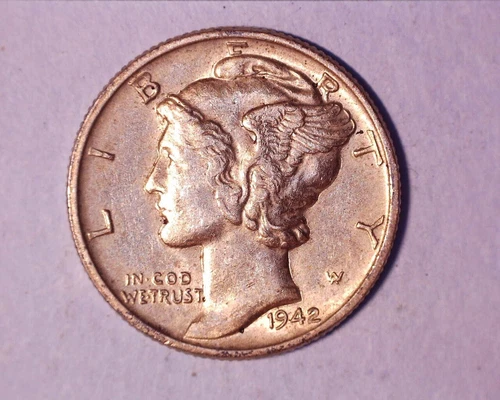 1942 Mercury Head Silver Dime  XF ~ **528-5