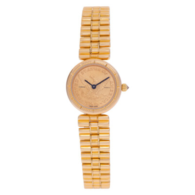 Corum gold coin 1852 18k Gold dial 21mm Quartz watch