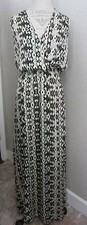 Ark & Co Faux Wrap Open Back Maxi Dress M NWT CG