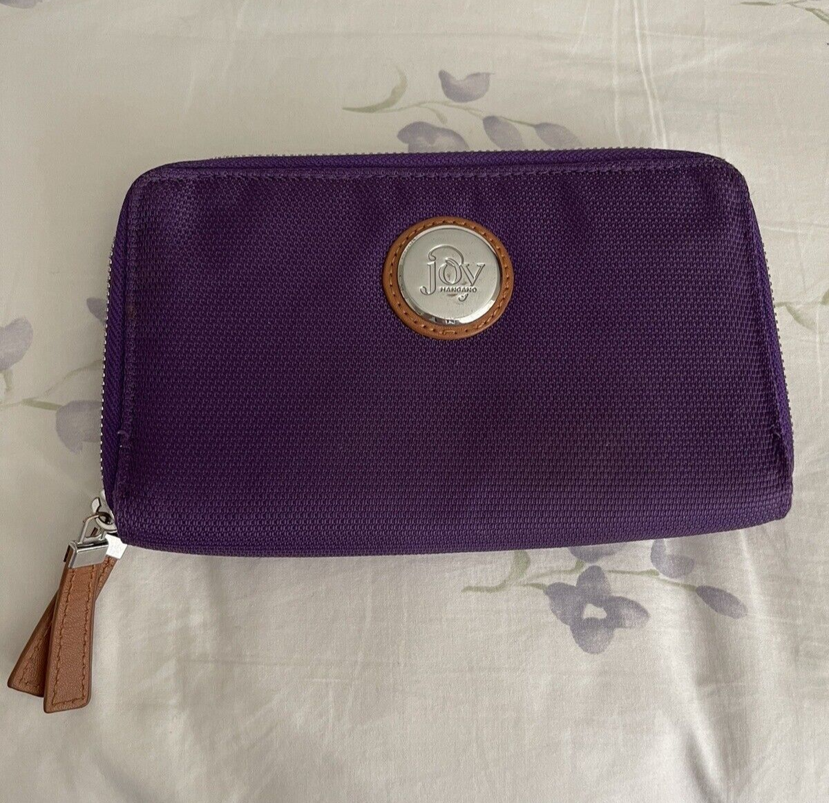 Joy Mangano Large Purple Preowned Wallet-image