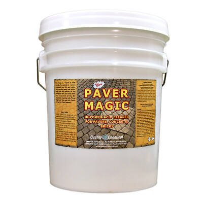Paver Magic / High Power Concrete, Brick and Paver Cleaner / 5 Gallon Pail