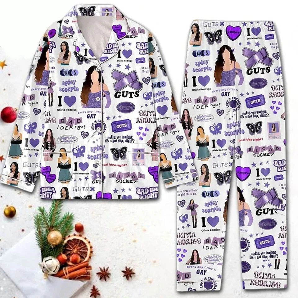 Olivia Rodrigo Guts New Album Pajamas Set