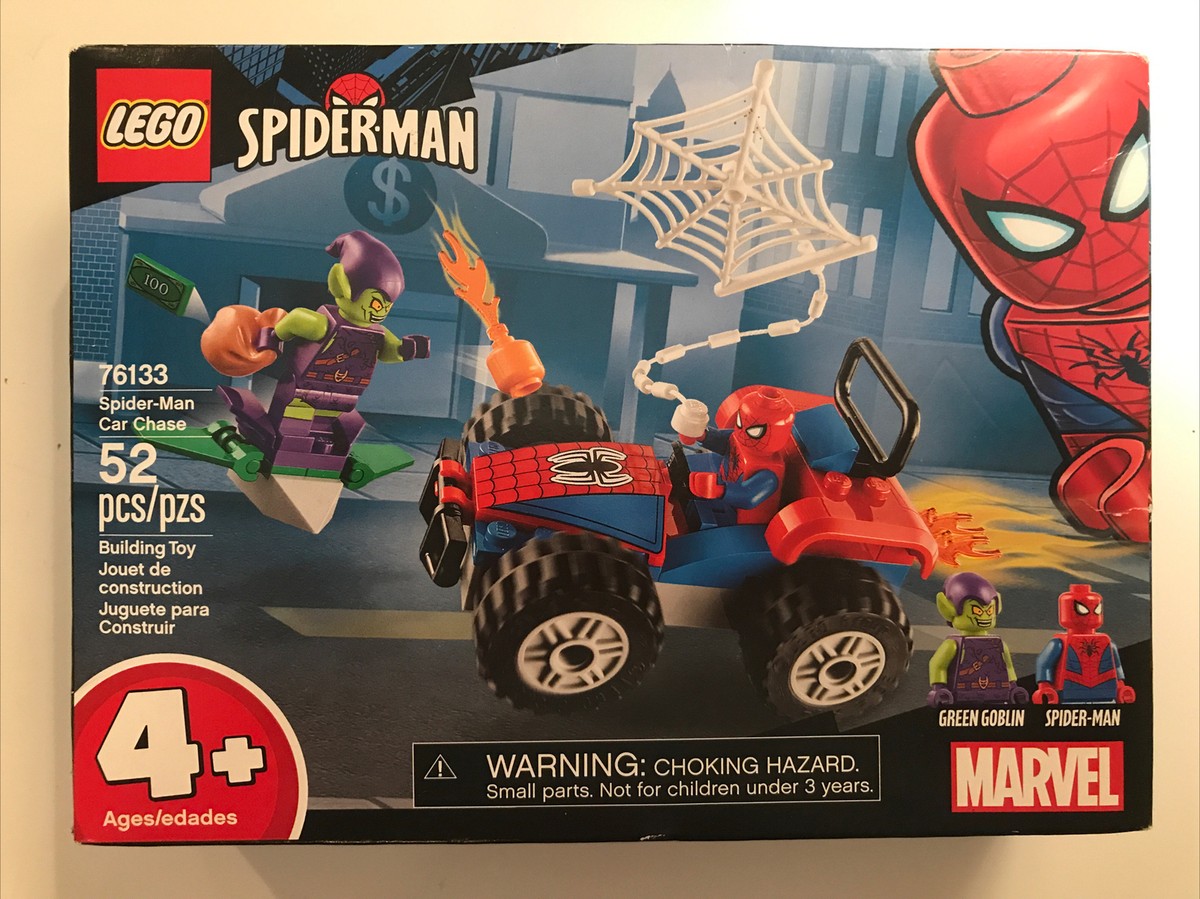 NEW IN SEALED BOX - Lego 76133 Marvel Spider-Man Car Chase 52 PCS