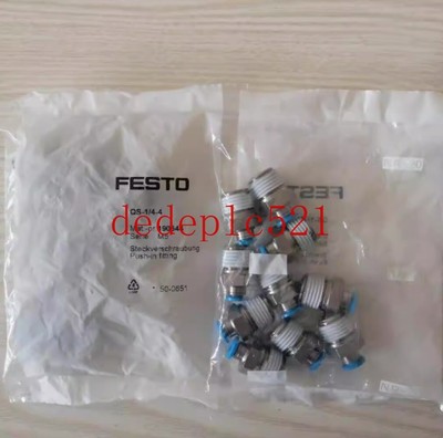 3 PCS NEW FESTO Thread quick-insert connector QS-1/4-4 190644