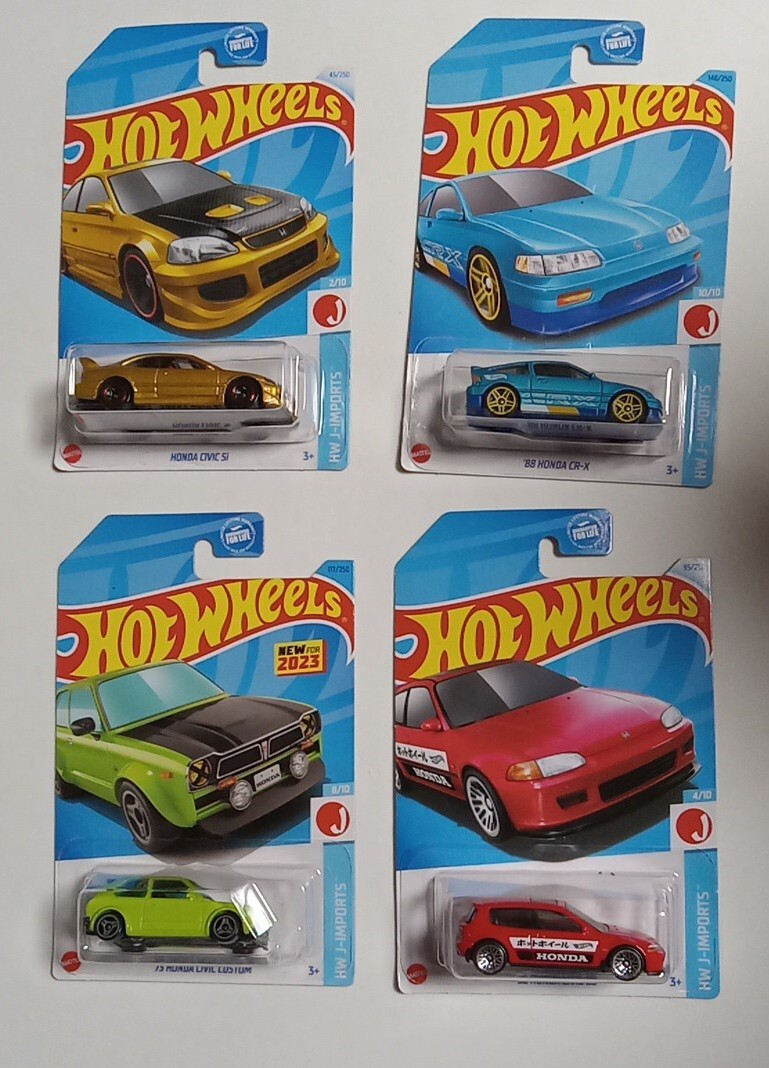 新品 ホットウィール 1993 Honda Civic Coupe 10台セット Hot Wheels 1993 Honda Civic Coupe/Coupe EX EJ1 Fast & Furious