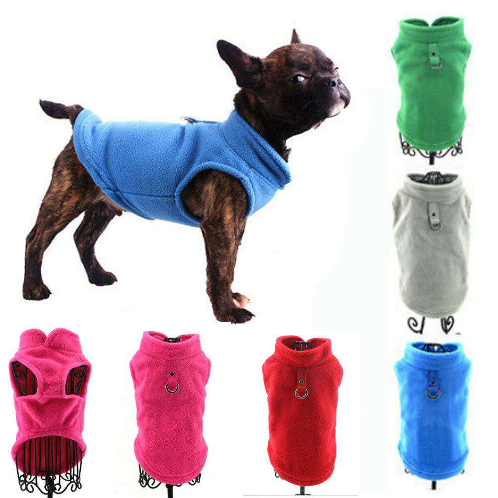 Soft Fleece Dog Shirt Vest Dog Sweater Coat Puppy Clothes Cat Shirt