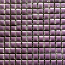 Purple Ceramic Mosaic Tiles - 3/8 inch - 50 Tiles - 10 mm - Art and Craft