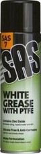 18x White Spray Grease With PTFE 500ml Can SAS7 Universal Silicone Free Bodyshop